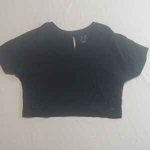 Cycle House Black Women's Boxy Crop Top Sz. M
